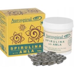 Aurospirul SPIRULINA i AMLA 100 kapsułek 100% ORGANIC